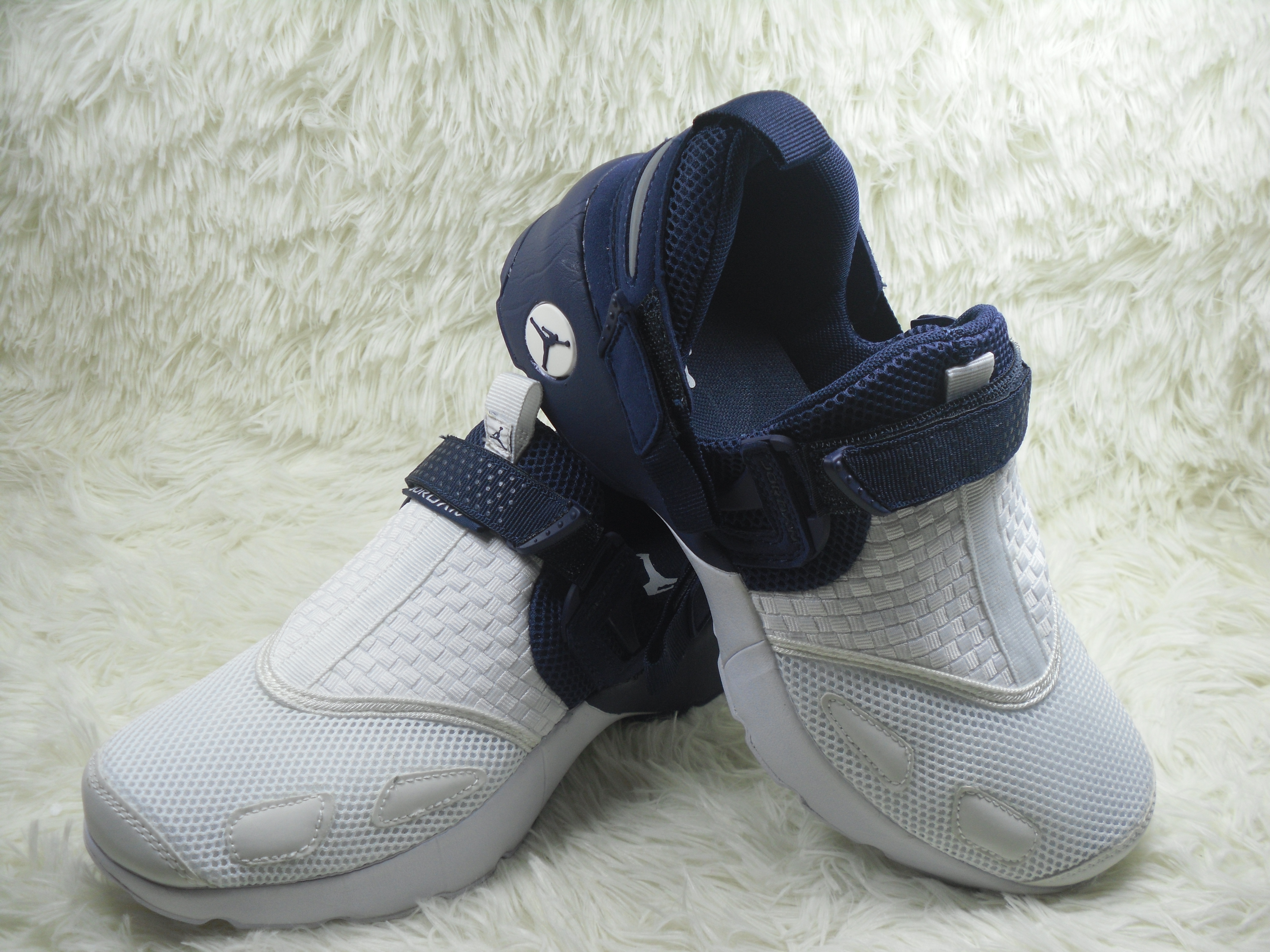 Jordan Trainer 3 White Blue Running Shoes